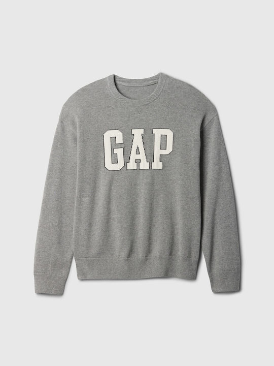 GAP Children's Sweater Long Sleeve Grey Heather Logo