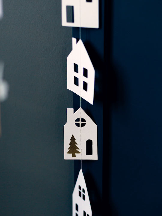 Raeder Weihnachtliche Girlande Papier Weiß 83.5cm 1Stück