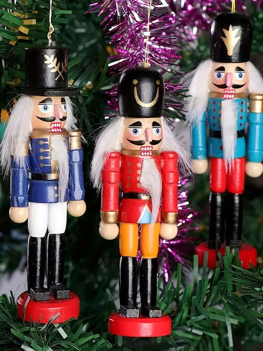 Ornament Spargător De Nuci Din Lemn Roșu
