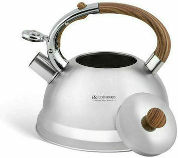 Go Clever Stainless Steel Kettle Silver 3000ml