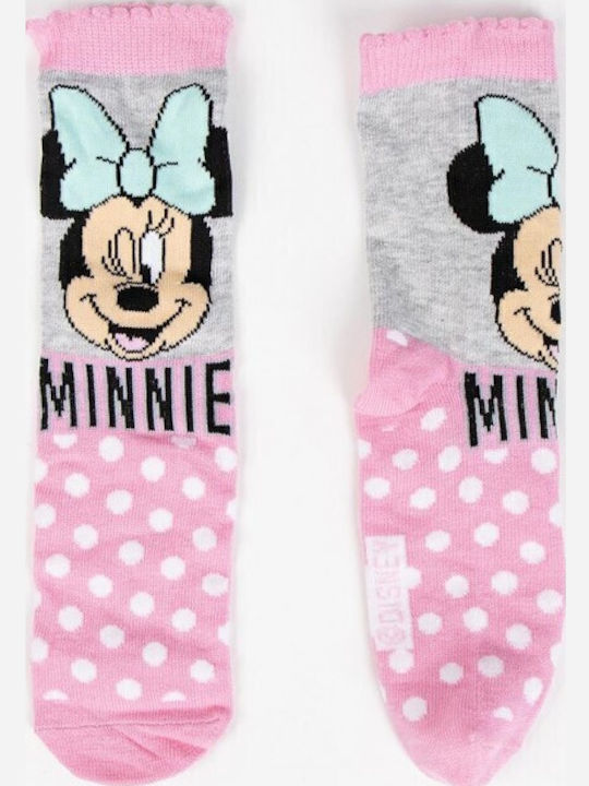 Cerda Παιδικές Κάλτσες Minnie Mouse Πολύχρωμες 4 Ζευγάρια