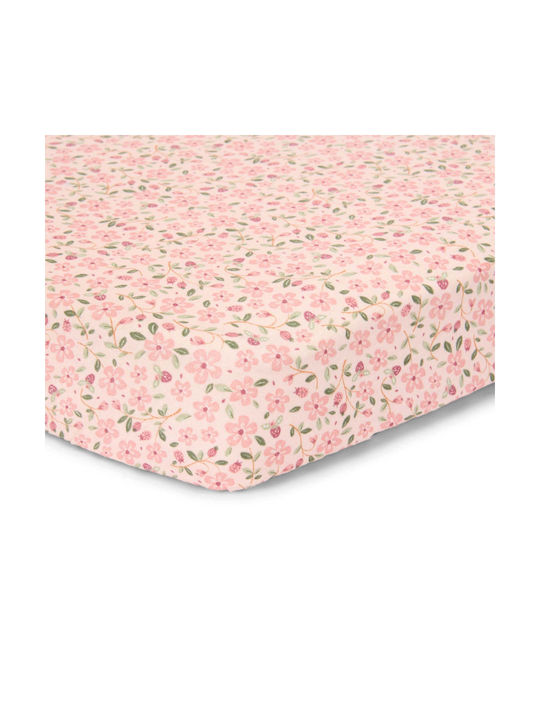 Little Dutch Sheet Single with Elastic Band Cotton Floral 90x200cm