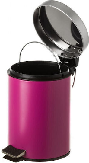 HL144 Inox Καλαθάκι Μπάνιου 5lt Ροζ HL144 Inox Καλαθάκι Μπάνιου 5lt Ροζ