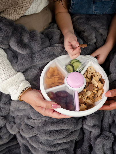 GoBe Παιδικό Πιάτο Φαγητού Snack Spinner Large Μωβ