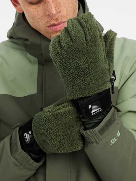 Protest Men's Fleece Gloves Green