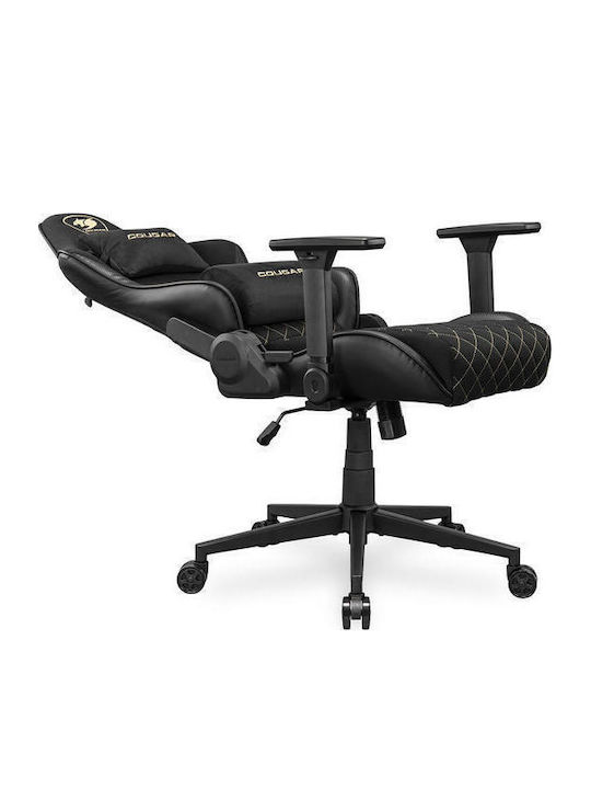 Cougar Armor One V2 Gold F Fabric Gaming Chair with Adjustable Arms Gold