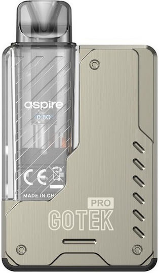 Aspire Gotek Pro Pod Kit 2ml με Ενσωματωμένη Μπαταρία 1500mAh Titanium