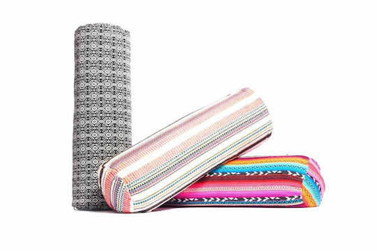 Bolster Yoga Στρογγυλό Μαξιλάρι Γιόγκα Aztec Yogi & Yogini Pure Cotton 60χ16cm