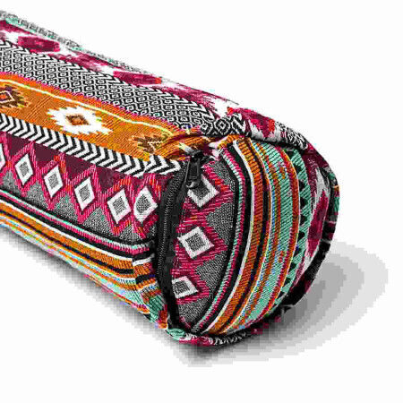 Bolster Yoga Στρογγυλό Μαξιλάρι Γιόγκα Aztec Yogi & Yogini Pure Cotton 60χ16cm