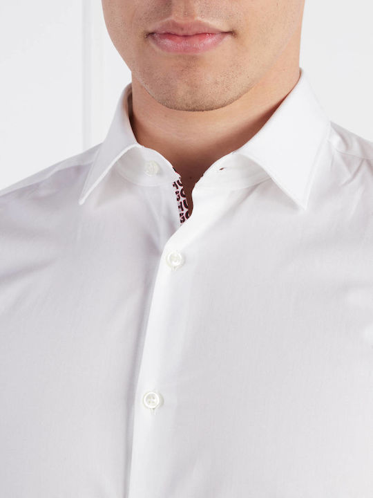 Koey Long-sleeved Cotton Shirt White