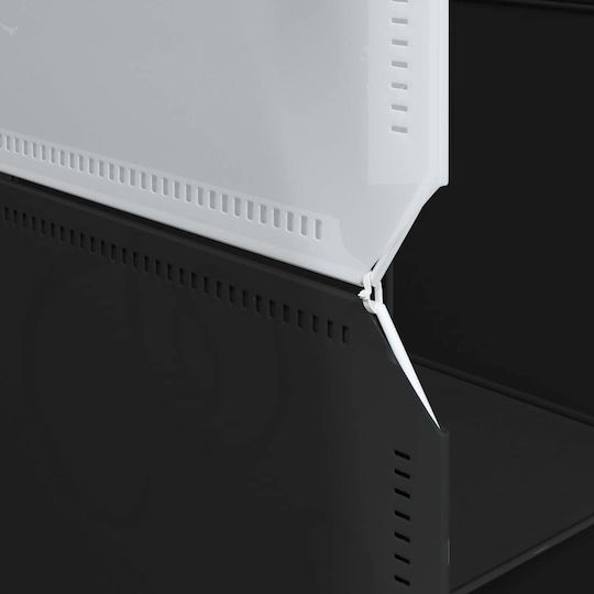 Organizator de Depozitare cu 16 Cuburi cu Bare de Agățat PP Alb 4019584