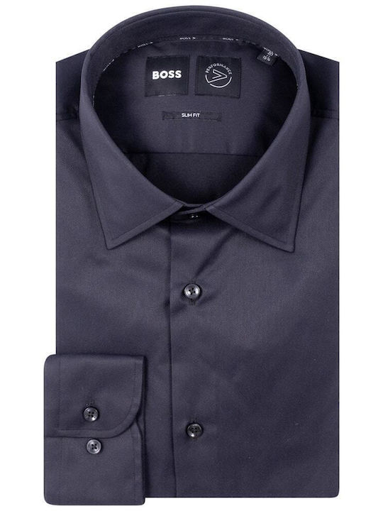 Hank Shirt In Narrow Fit Black