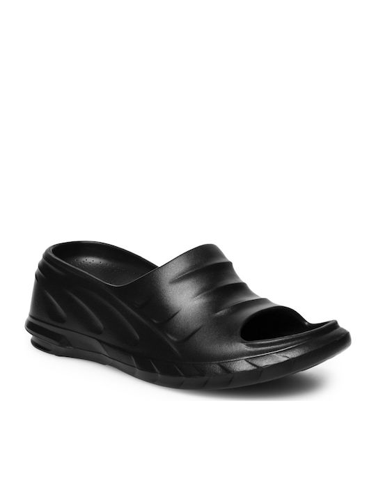 Flache Sandalen für Damen in Schwarz Farbe