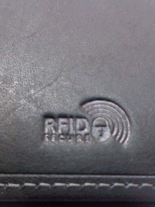 Δερμάτινο Ανδρικό Πορτοφόλι με RFID Μαύρο