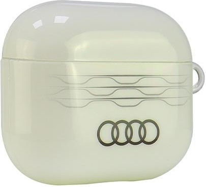 Audi Iml Geometric Pattern Husă în culoarea Alb pentru Apple AirPods 3