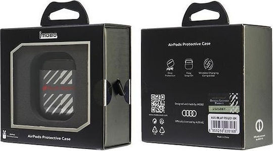 Audi Iml Sport Θήκη Σιλικόνης / Πλαστική σε Μαύρο χρώμα για Apple AirPods 1 / AirPods 2