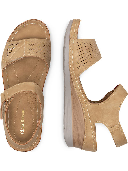 Women's Platform Shoes Beige