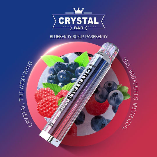 SKE Crystal Einweg E-Zigarette 600 Züge Blueberry Raspberries 2ml 20mg