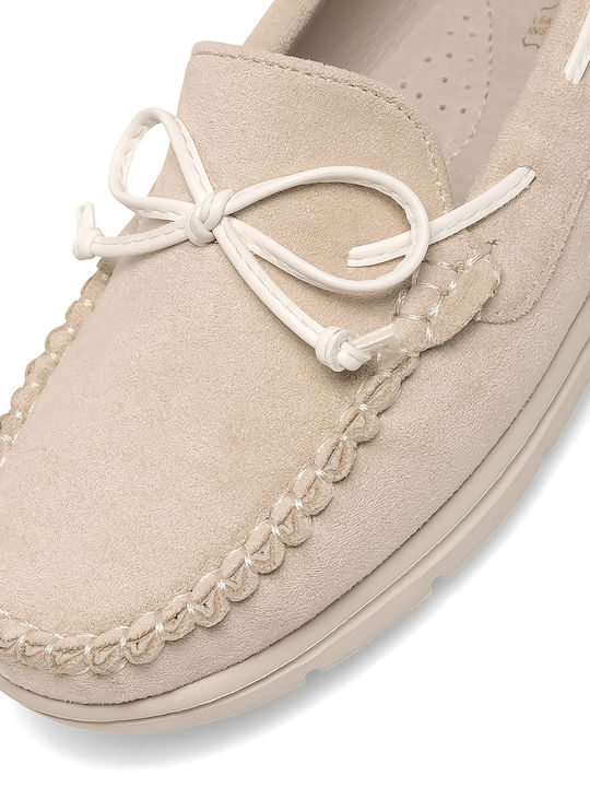 Damen Mokassins in Beige Farbe