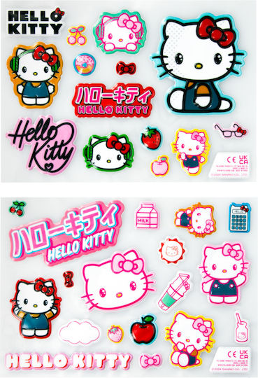 Hello Kitty Puffy Stickers