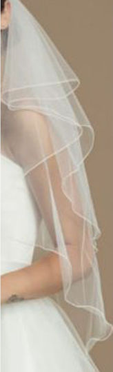 Ivory Bridal Veil 2 Layers Karissa