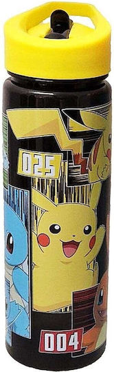 Graffiti Kinderflasche Kunststoff mit Strohhalm 600ml