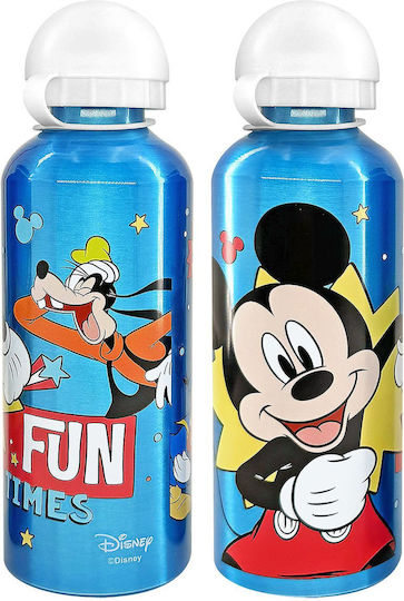 Disney Mickey Παιδικό Παγούρι Mickey Αλουμινίου Μπλε 500ml