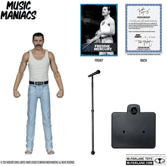 Mcfarlane Toys Music Maniacs Freddy Mercury Action Figure 15cm