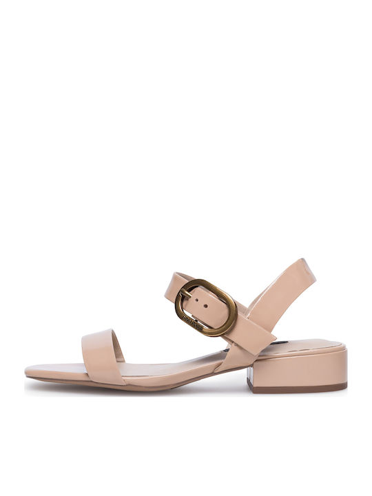 Flache Sandalen für Damen in Beige Farbe