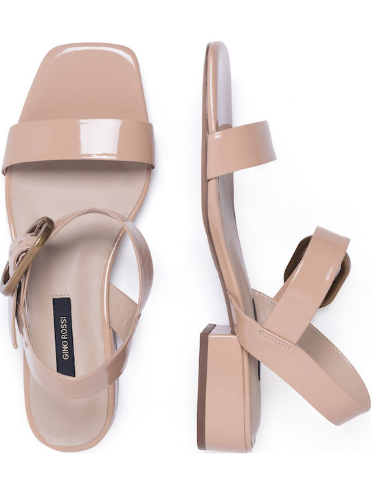Flache Sandalen für Damen in Beige Farbe