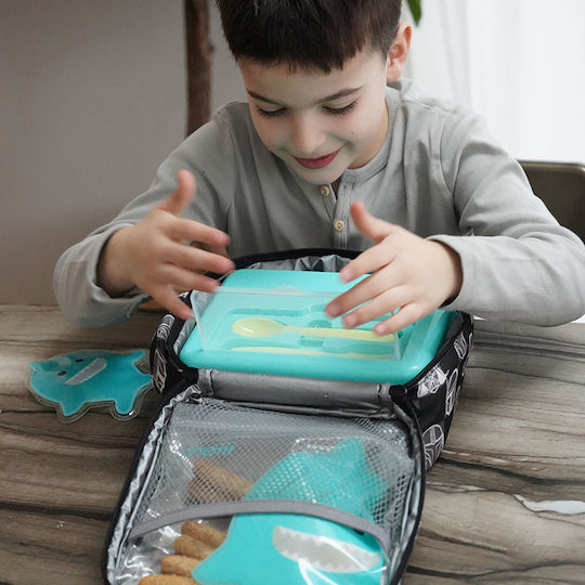 Melii Plastic Kids' Food Container 0.118lt Light Blue