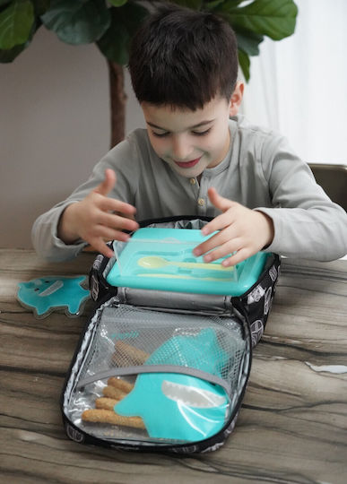 Melii Plastic Kids' Food Container 0.118lt Light Blue