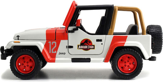 Jada Toys Jurassic World - 1992 Jeep Wrangler Diecast Model (1/24) Figure height 19cm at Scale 1:24