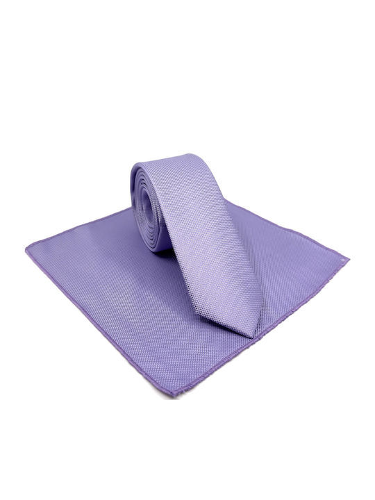 Legend Accessories Set de Cravată pentru Bărbați Sintetic Monocromie în Culorea Violet Legend Accessories Set de Cravată pentru Bărbați Sintetic Monocromie în Culorea Violet
