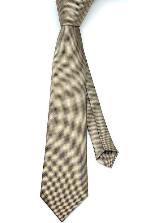 Legend Accessories Herren Krawatten Set Synthetisch,Polyester/Cotton/Leather Monochrom in Beige Farbe