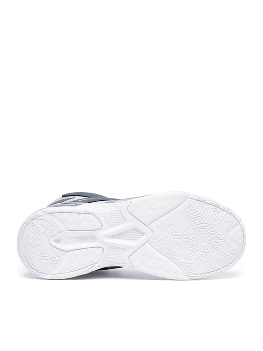 Kids Sports Shoes Basketball with Laces Gray