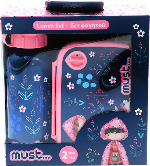 Must Team Plastik Kinder Lunchset 0.5Es Rosa