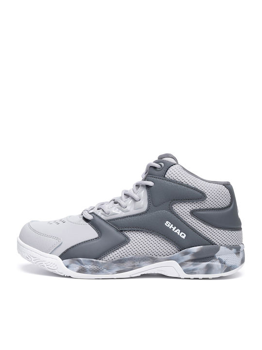 Kids Sports Shoes Basketball with Laces Gray