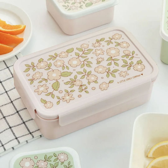 A Little Lovely Company Bento Lunchbox Food Container Blossoms Pink