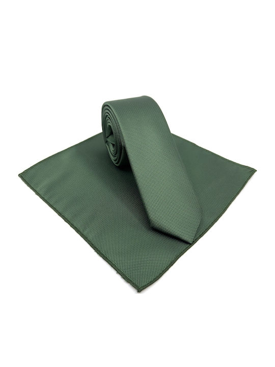 Legend Accessories Synthetic Men's Tie Set Monochrome Dark Green