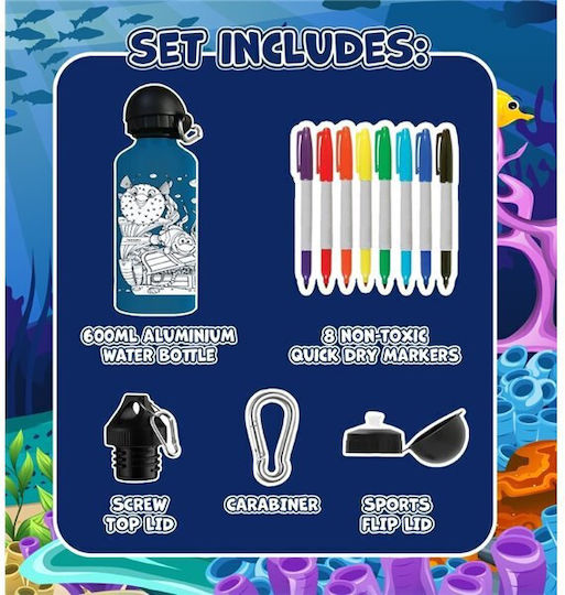 Splat Planet Παιδικό Παγούρι Αλουμινίου 600ml