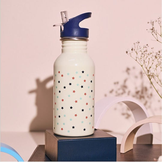 Yoko Design Kids Water Bottle Stainless Steel with Straw Non Spill 500ml
