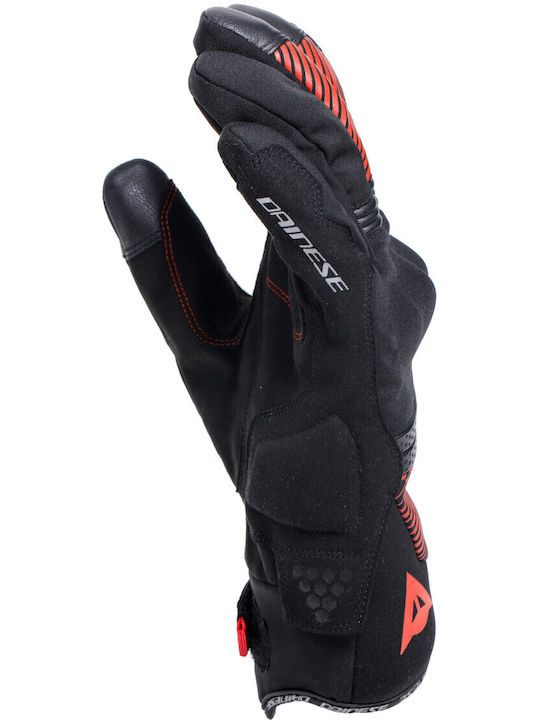 Dainese Fulmine Winter Men's Motorcycle Gloves Waterproof Black/Red