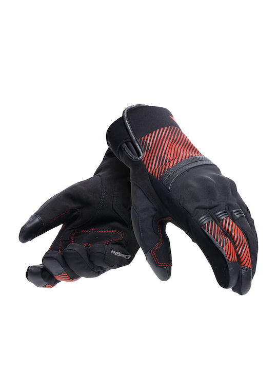 Dainese Fulmine Winter Men's Motorcycle Gloves Waterproof Black/Red