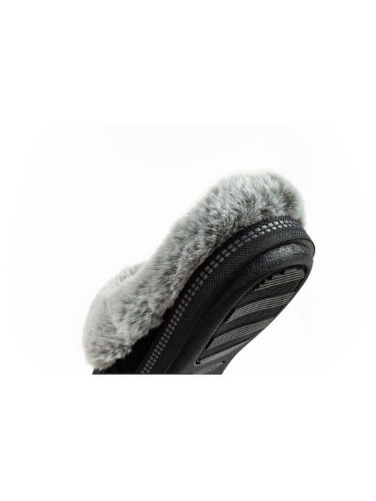 Skechers Winter Women's Slippers with fur in Black color