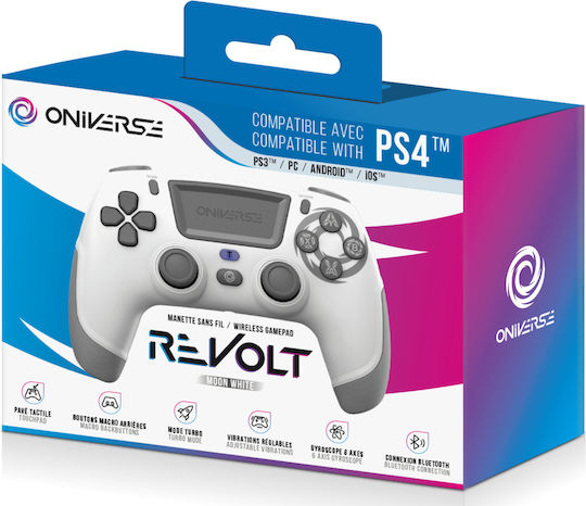Oniverse Revolt Безжичен Геймпад за PC / PS3 / PS4 Бял
