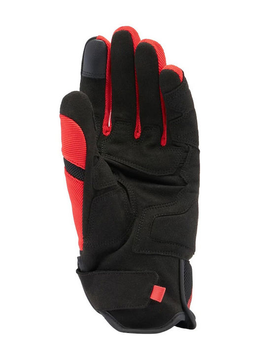 Dainese Mig 3 Air Tex Summer Men's Gloves Black/Red Lava