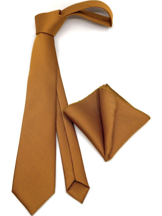 Legend Accessories Synthetic Men's Tie Set Monochrome Orange