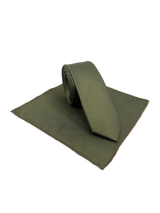 Legend Accessories Synthetic Men's Tie Set Monochrome Green