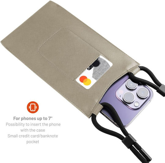 Fixed 7" Phone Case Fixed Universal Shoulder Bag Verona Fixver-cr Cream 8591680165902